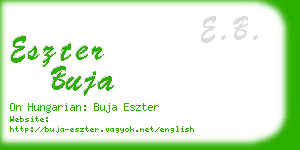 eszter buja business card